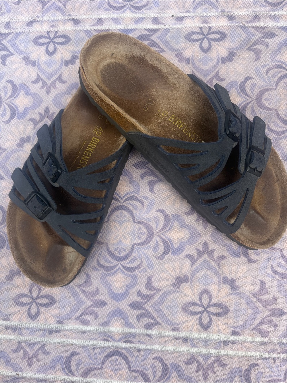 Birkenstock Granada Black/Grey Sandals EU 40 Women’s 9